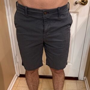 Express Dark Gray Flat Front Shorts
